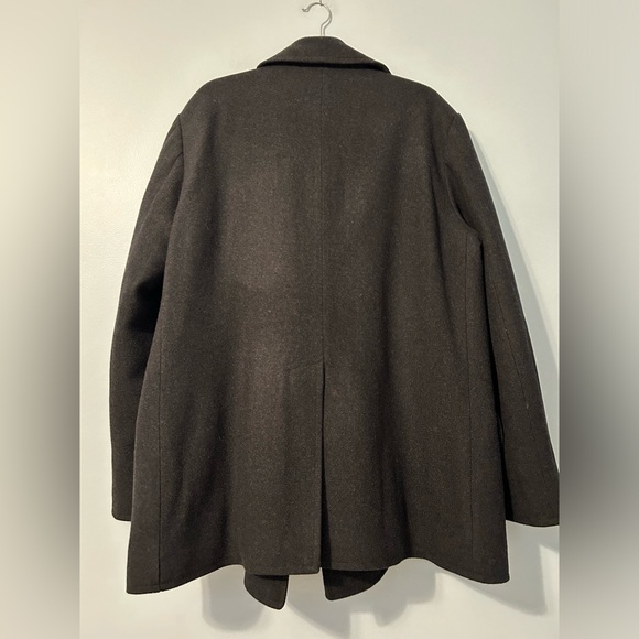 J Crew Pea Coat size XL   Dark grey  never worn - Picture 2 of 7